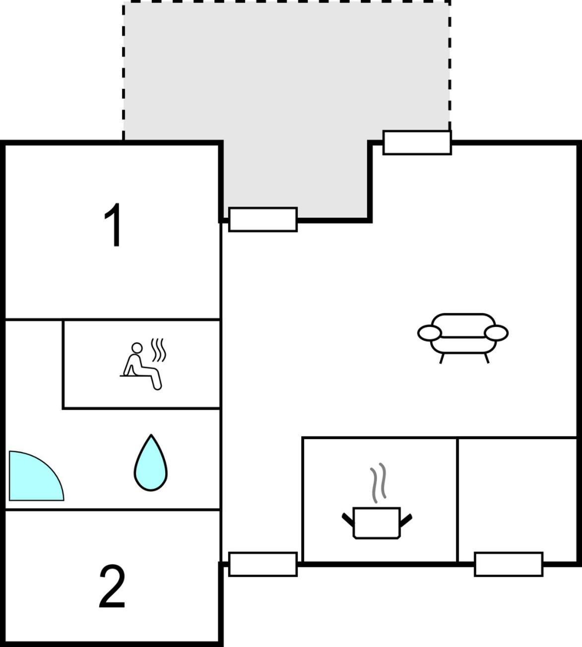 2 Bedroom Nice Home In Rechlin Exteriör bild